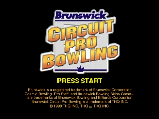 Brunswick Circuit Pro Bowling (USA) Title Screen